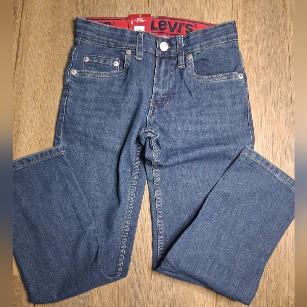 Levi's Boys Size 8 511 Slim Flex Stretch Jeans Adjustable Waist NWT